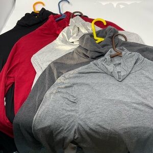 Five Scrunch-neck Knit Turtleneck Bundle